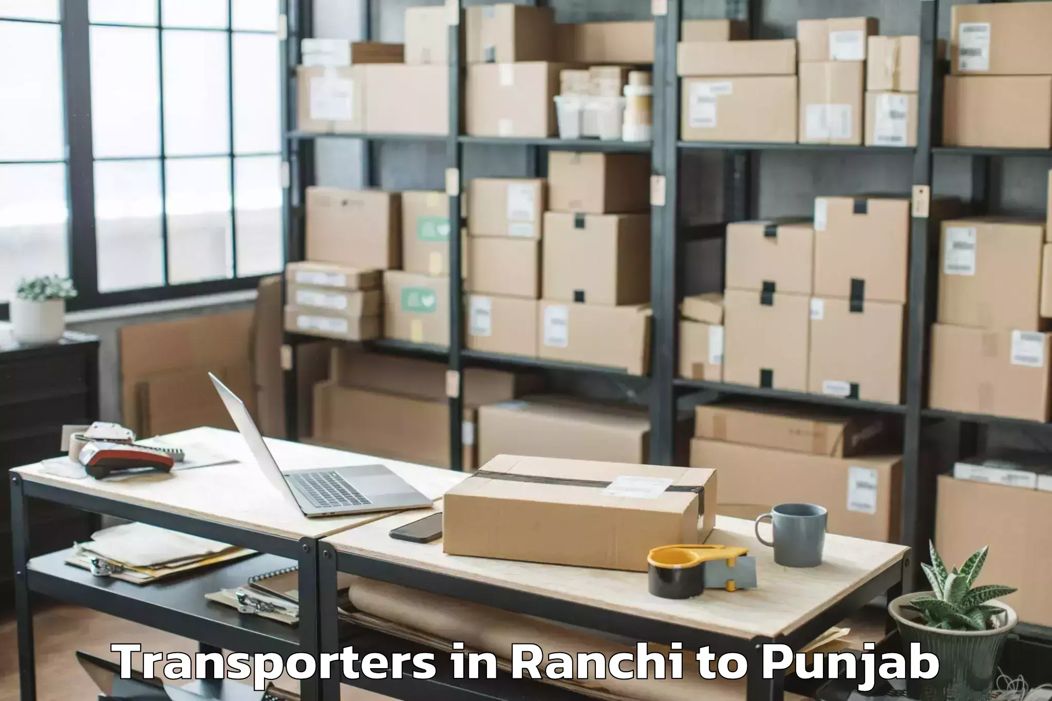 Book Ranchi to Chandigarh Airport Ixc Transporters Online